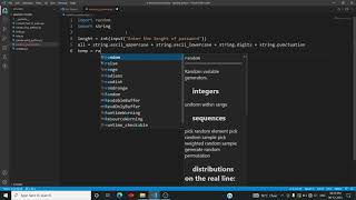 Random password generator using python (easy code)