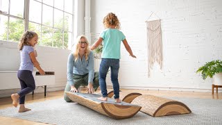 ECR4Kids SoftZone® Tree Log Climber Set, 4-Piece