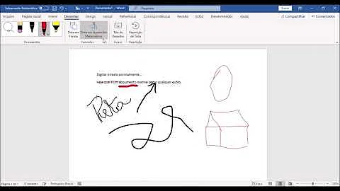 Como usar o lápis no Word?