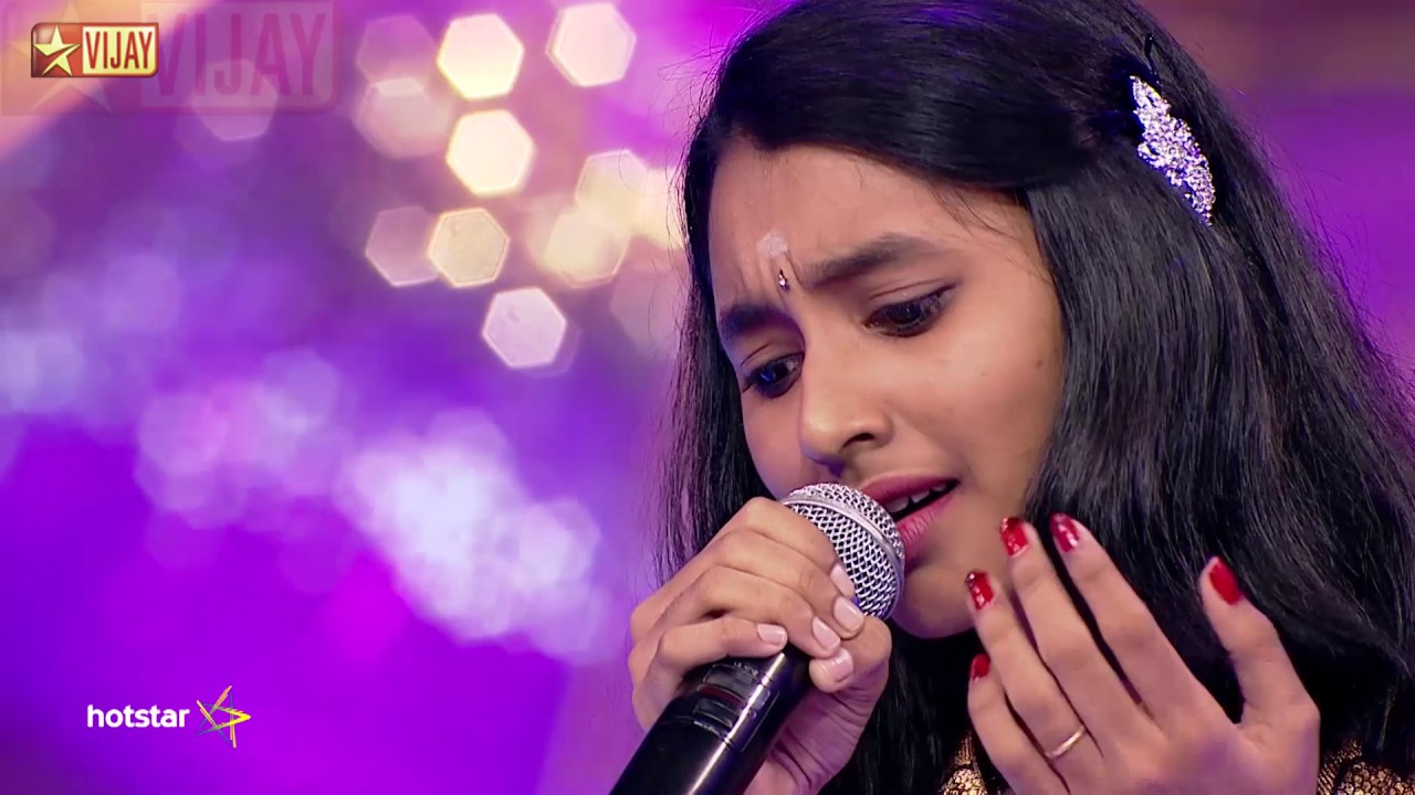 Super Singer Junior   Then Sinthuthe Vaanam by Aswathi