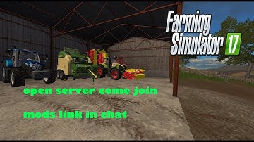 farming simulator 17 pc  multiplayer server open  with music on valley view