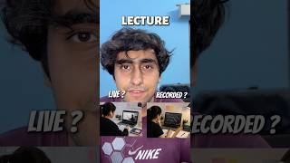 Recorded vs Live lectures⁉️🤔#jee#jee2026#jee2027#jee2028#shorts#iit#motivation#pw