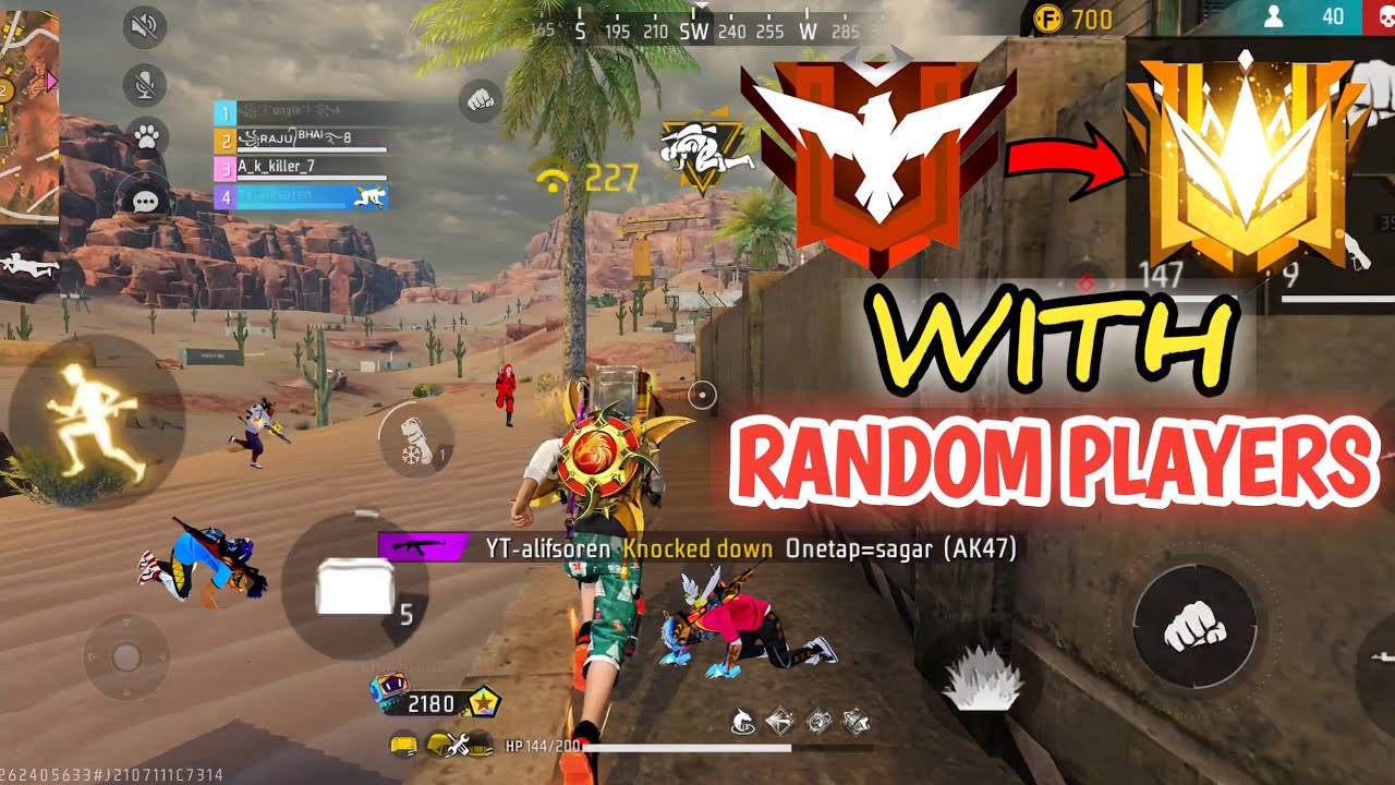 Grandmaster Push With Random Players Unbelievable Booyah - FREE FIRE ...