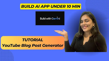 Build Generative AI application using Google Gemini API : Langchain & deploy on  Streamlit