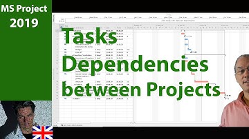 # 53 MS Project 2019 ● Tasks Dependencies Between Two Projects  ● Advanced