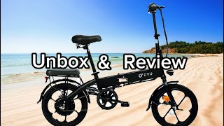 Reviewing DYU A1F 16-inch Full speed Electric city Bike