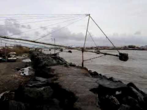 Fiumicino FOCE DEL TEVERE IN PIENA E STRARIPANTE mp4