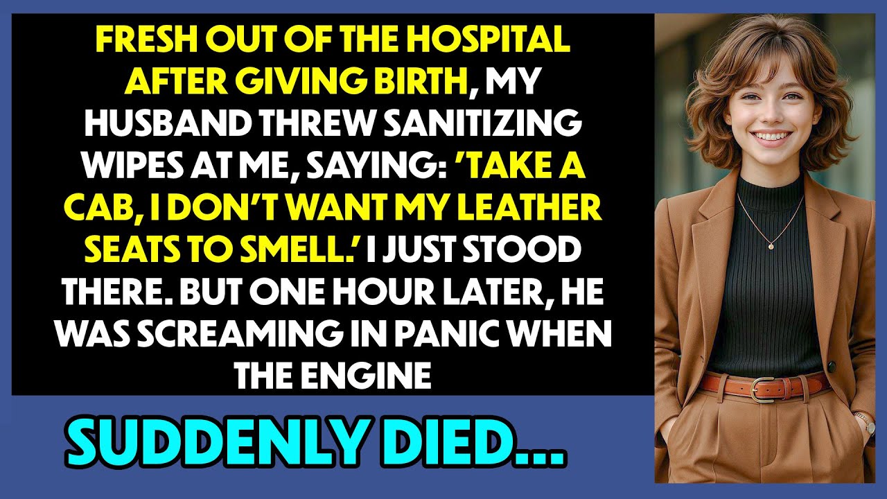 My Husband Threw Me Out Just After I Had A Baby To Save His Leather Seats, 2 Hours Later He Panicked