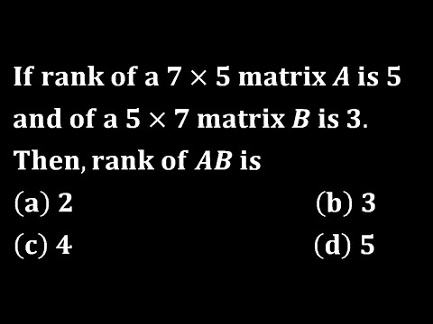 Kerala PSC 2018 HSST || rank of product of two matrices