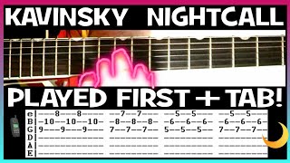 Kavinsky Nightcall Guitar Chords Lesson & Tab Tutorial from Drive Soundtrack