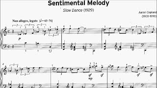 AMEB Piano Series 18 Grade 7 D1 Copland Sentimental Melody (Slow Dance) Sheet Music