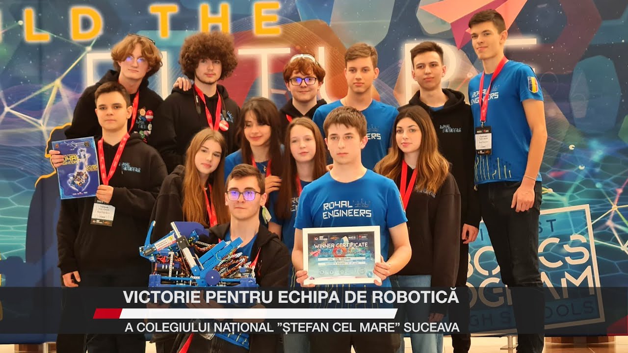Victorie pentru echipa de robotică a Colegiului Național ”Ștefan cel Mare” Suceava – Video
