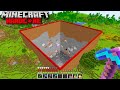 I Mined a 100x100 Area to BEDROCK in Minecraft Hardcore!