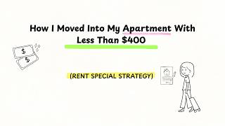 How I Moved Into My Luxury Apartment With Less Than $400 (Rent Special Strategy)
