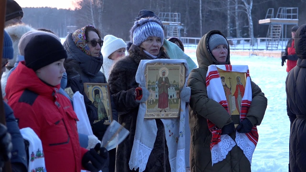 Сильные морозы не помешали висагинцам отметить один из главных праздников - Крещение Господне