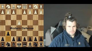 Magnus Carlsen Shows how to Play Modern Defense screenshot 1