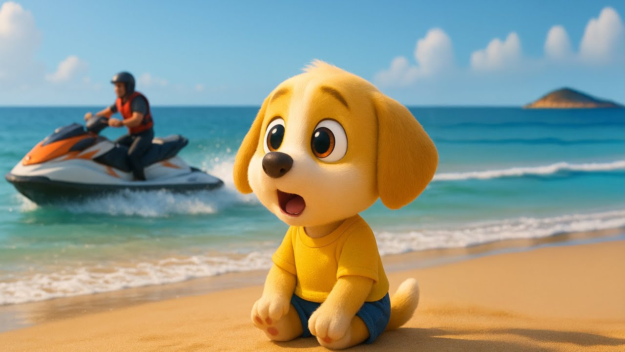 Ginger – Baby Puppy 🌊 The Dream to Sail the Sea and Drive a Boat 🚤🐶 