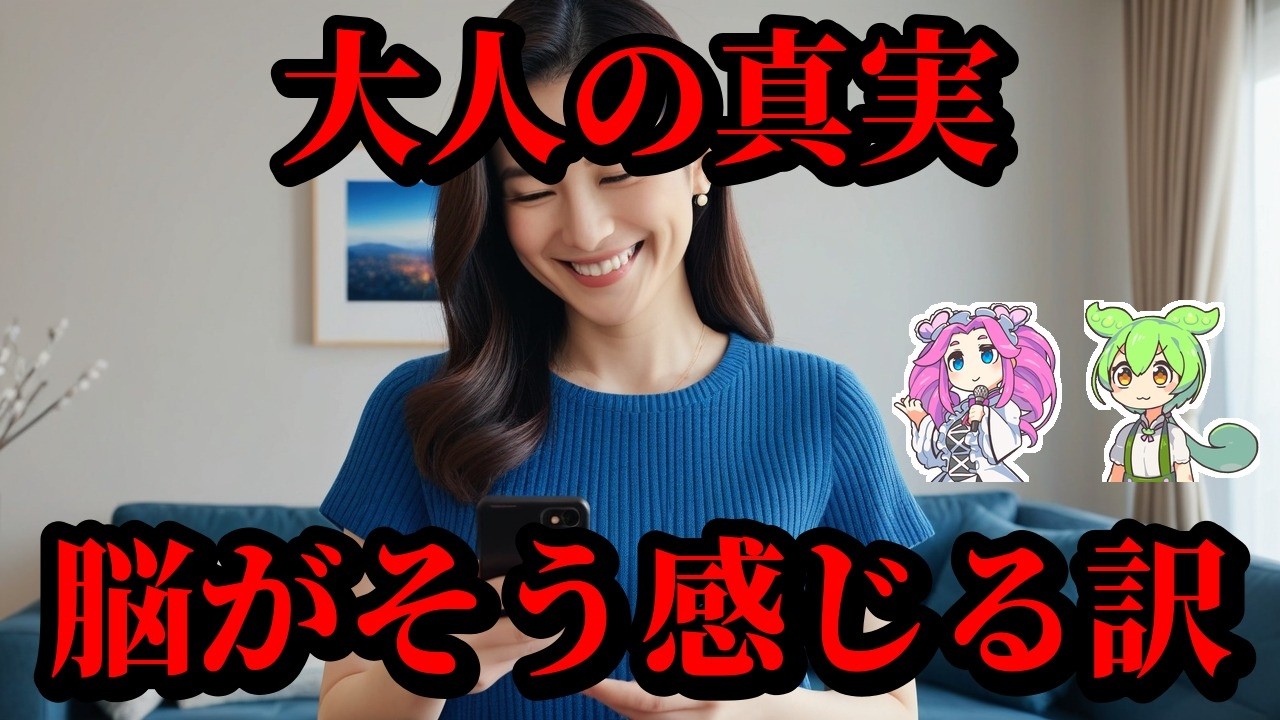 【雑学】大人になって刺さるあるあるが怖いほど当たる理由【ずんだもん＆ゆっくり解説】