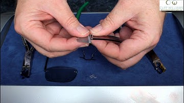 Cliff Williams Silhouette Specialist shows how rimless are assembled