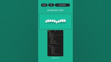 ✨ Bouncing Text Animation with Cool Effects! 🌟