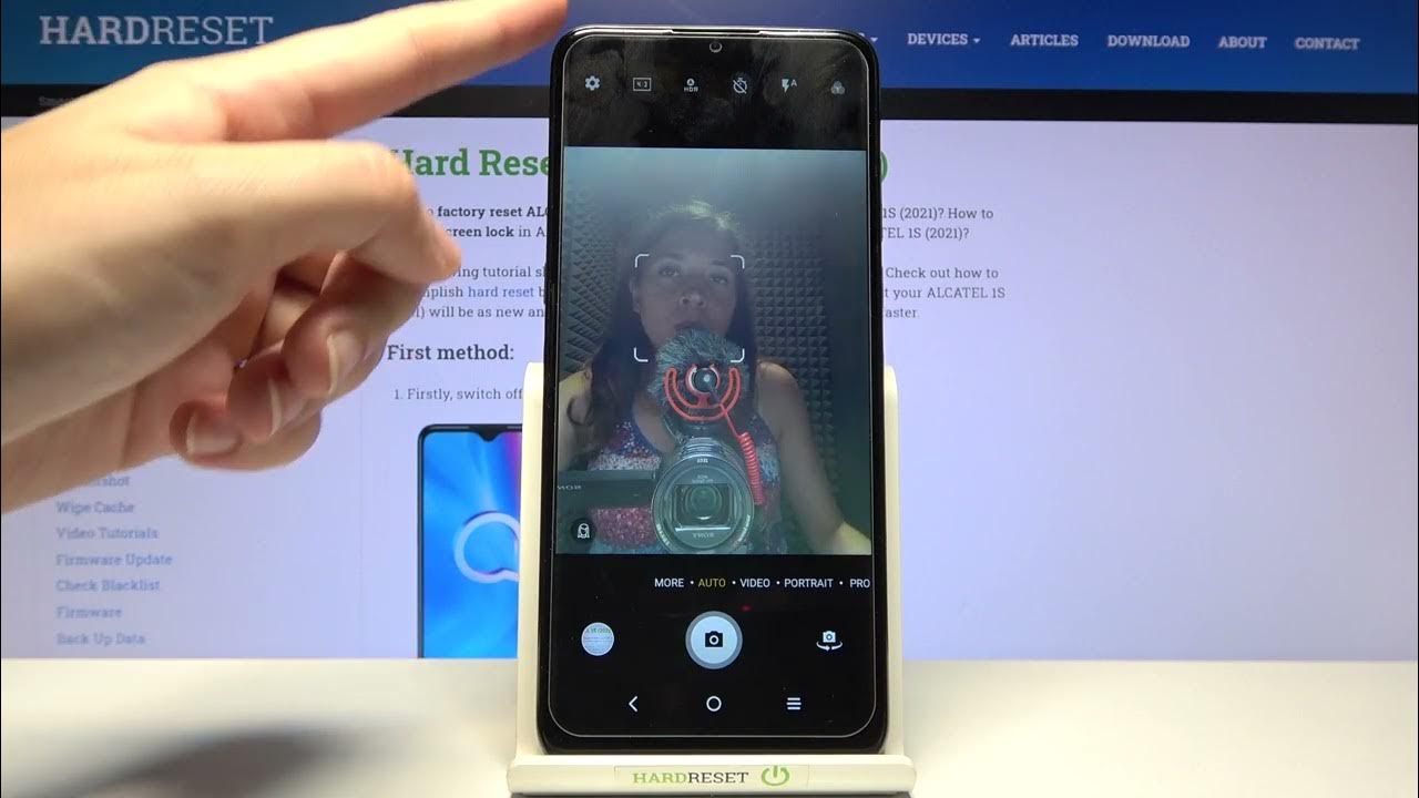 How to Turn Off Mirror Effect Camera in ALCATEL 1S (2021) Manage