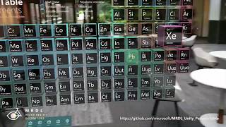 Mixed Reality Design Labs - Periodic Table of the Elements for HoloLens 2