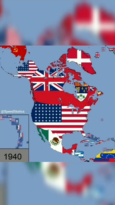 North America Evolution (2023-1500) #shorts #viral #history #countries #evolution #usa #flags