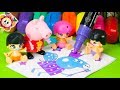 PEPPA PIG: los bebés Pinypon Zipi y Zape se enfadan con Pon en el juego de colorear a Pepa Pig ❤️
