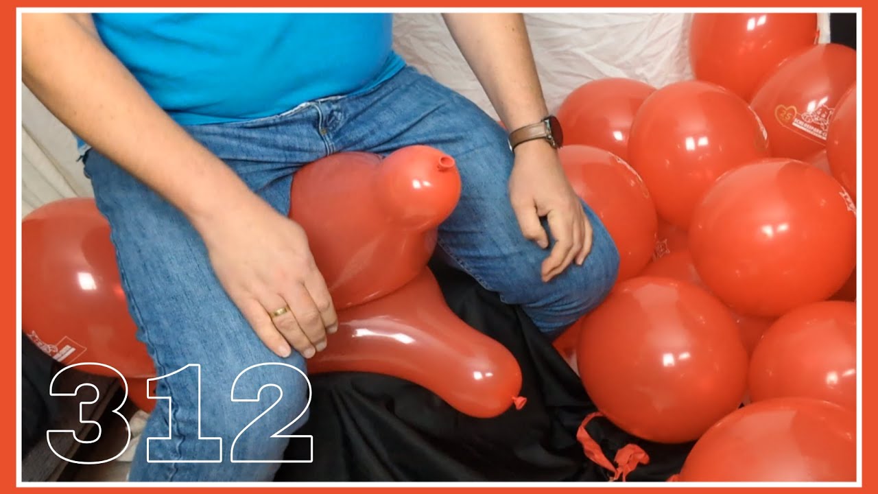 312 - sitting to pop 40+ balloons