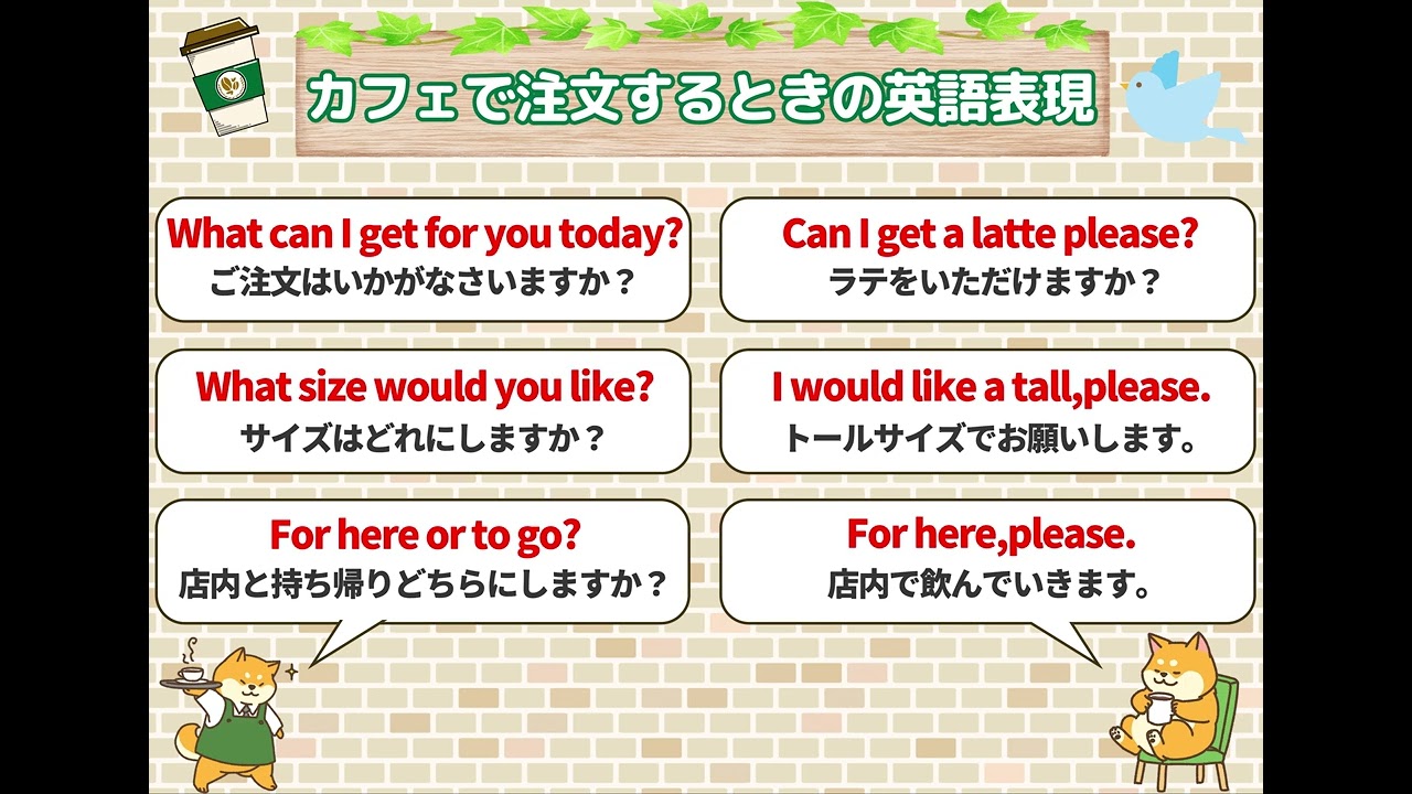 注文 する 英語