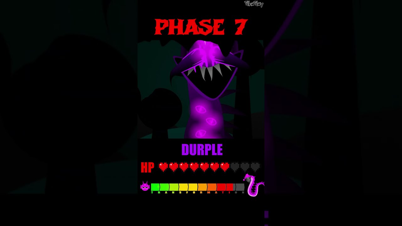 HP TRANSFORMATION Bar Durple In 1 10 DEFINITIVE Phases Sprunki Incredibox