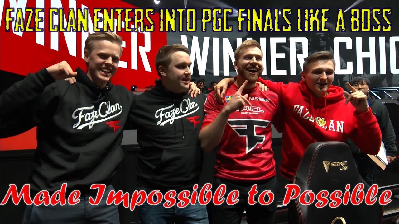 Faze Clan Made Impossible to Possible and Enters into PGC Finals | 18Kills CD