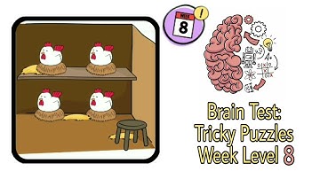 HOW TO SOLVE Brain Test: Tricky Puzzles Week Level 8 #BrainTest#TrickyPuzzles#WeekLevel