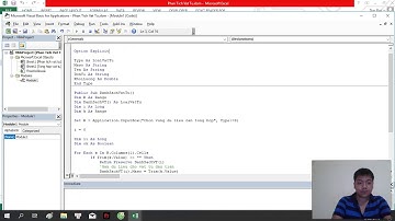 Dự án 2: Lập trình VBA tạo bảng tổng hợp vật tư cho Excel