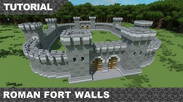 Minecraft Roman Fort Walls Tutorial & Download