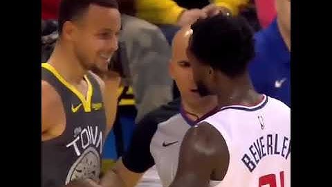 Patrick Beverley was messing with Steph Curry so he hit game winner on the Clippers.. 🐐🔥 #StephCurry