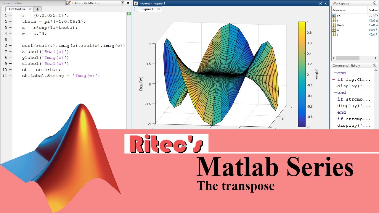 MATLAB and image processing - The transpose. - YouTube