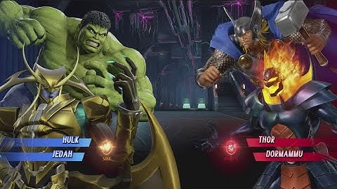 Hulk and Jedah vs Thor and Dormammu - MARVEL VS. CAPCOM: INFINITE