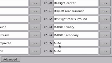 SERVER DCP, IMB ShowVault   Control Panel Overview  Audio Configuration
