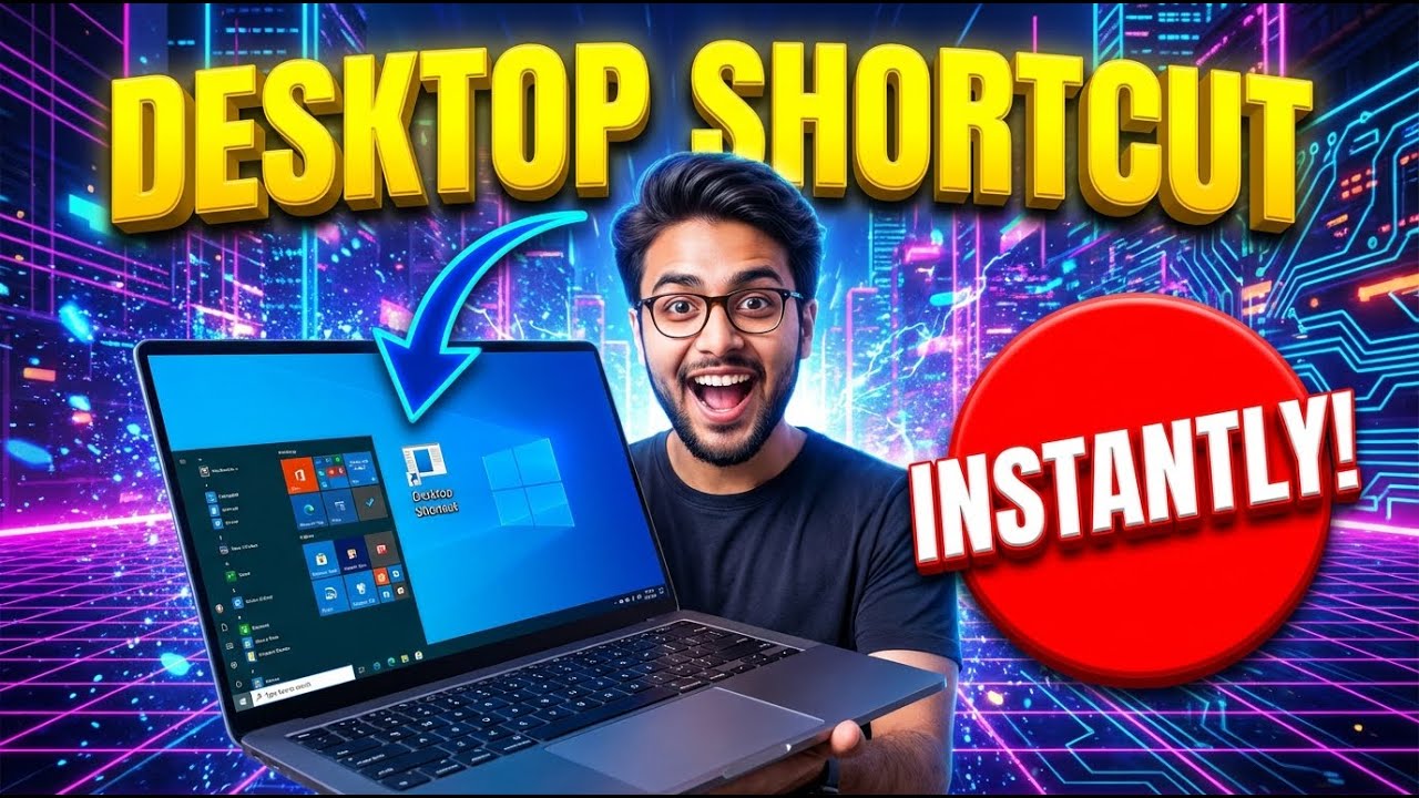 Desktop Icon Shortcut Setting Taskbar How To Get Desktop Shortcut On Taskbar In Windows 10 | Quick Access ...