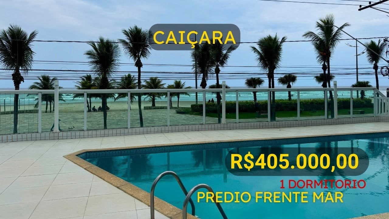 #199 PRÉDIO FRENTE MAR, 1 DORMITÓRIO, COM LAZER