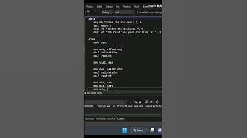 Write a program to perform division in assembly language #assemblylanguage