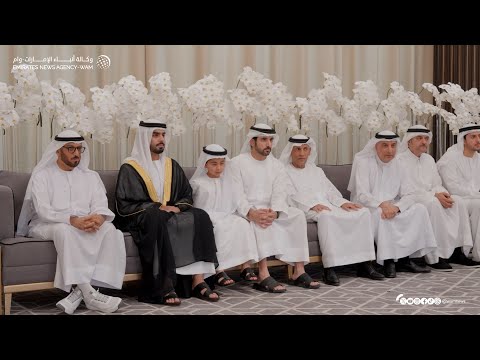 حمدان بن محمد يحضر أفراح عبد الغفار حسين والمري