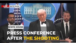 Trump addresses the nation after the shooting at the White House Correspondents' Dinner.
