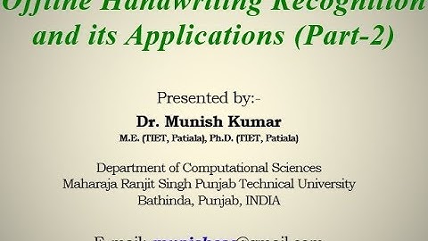 Handwriting Recognition and Its Applications (Part-2)