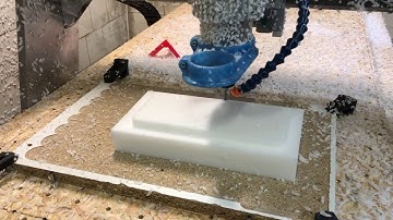 Adaptive Machining POM/Delrin/Acetal on CNC Router