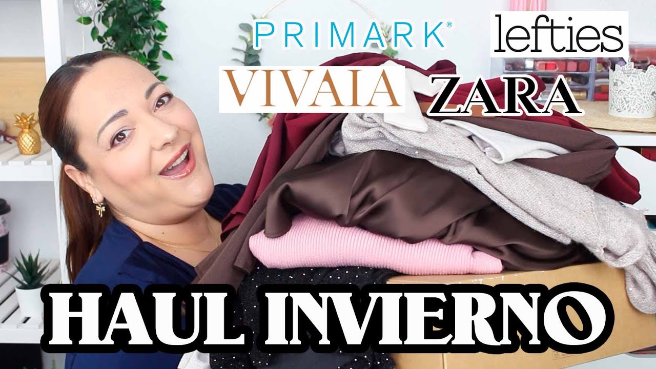 HAUL INVIERNO: VIVAIA, ZARA, LEFTIES, PRIMARK...ROPA Y COMPLEMENTOS. TRY ON HAUL.