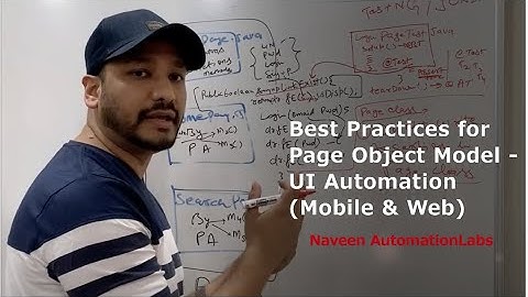 Best Practices for Page Object Model - UI Automation (Mobile & Web) - Whiteboard Learning