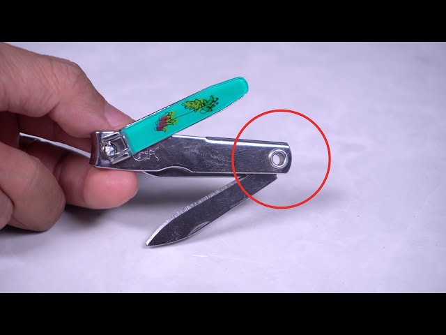 Few people know these secret ideas, Nail Clipper small round hole life  Hacks - YouTube