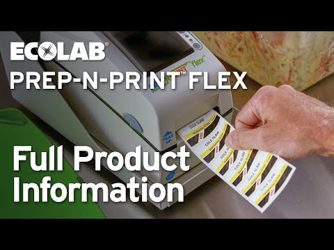 Ecolab® Prep-n-Print Flex Automated Labeling System